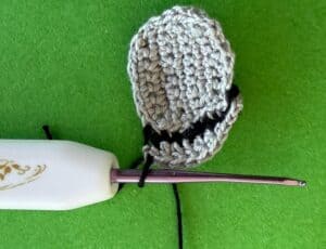 Crochet pigeon 2 ply joining for fourth wing part