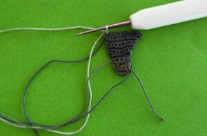 Crochet pigeon 2 ply joining for row 11