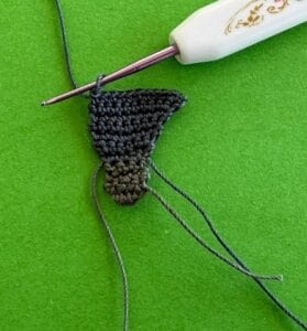 Crochet pigeon 2 ply row 10