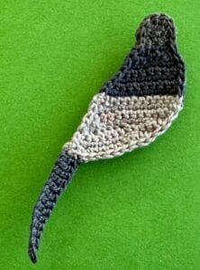 Crochet pigeon 2 ply tail