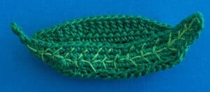 Crochet sitting hedgehog 2 ply boat stitched together