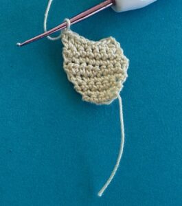 Crochet sitting hedgehog 2 ply body