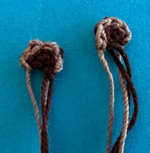 Crochet sitting hedgehog 2 ply ears