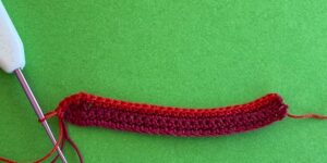 Crochet double-decker bus 2 ply body row 4