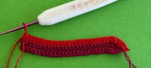 Crochet double-decker bus 2 ply body row 5
