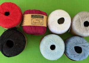 Crochet double-decker bus 2 ply cotton
