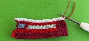 Crochet double-decker bus 2 ply joining for top deck
