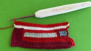 Crochet double-decker bus 2 ply top deck