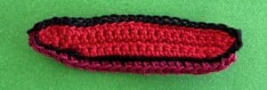 Crochet skateboard 2 ply side