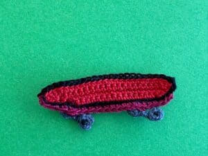 Finished crochet skateboard pattern 2 ply landscape