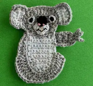 Crochet koala 2 ply head with eyes