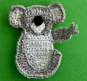 Crochet koala 2 ply head with nose