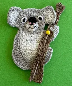 Crochet koala 2 ply koala on branch