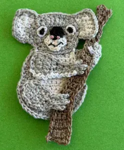 Crochet koala 2 ply koala with right arm