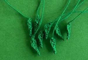 Crochet koala 2 ply leaves