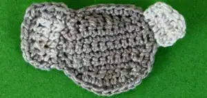 Crochet koala 2 ply left inner ear