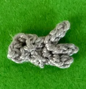Crochet koala 2 ply left leg