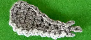 Crochet koala 2 ply right arm fluff