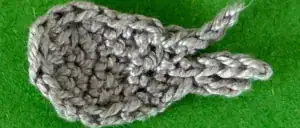 Crochet koala 2 ply right leg