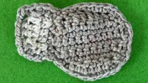 Crochet koala 2 ply right outer ear