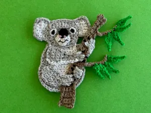 Finished crochet koala 2 ply landscape